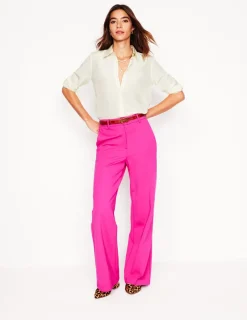 Tops & Blouses | Shirts-Boden Sienna Silk Shirt- Ivory