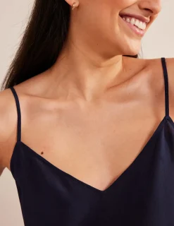 Tops & Blouses-Boden Silk Cami- Navy