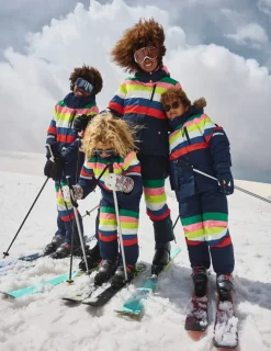 Pants-Boden Ski Salopettes- Rainbow