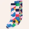 Socks & Tights-Boden Ski Socks-Multi Rainbow MultiRainbow