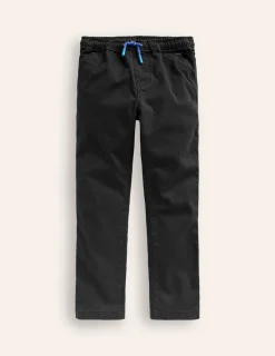 Pants & Jeans-Boden Slim Pull On Trousers- Black