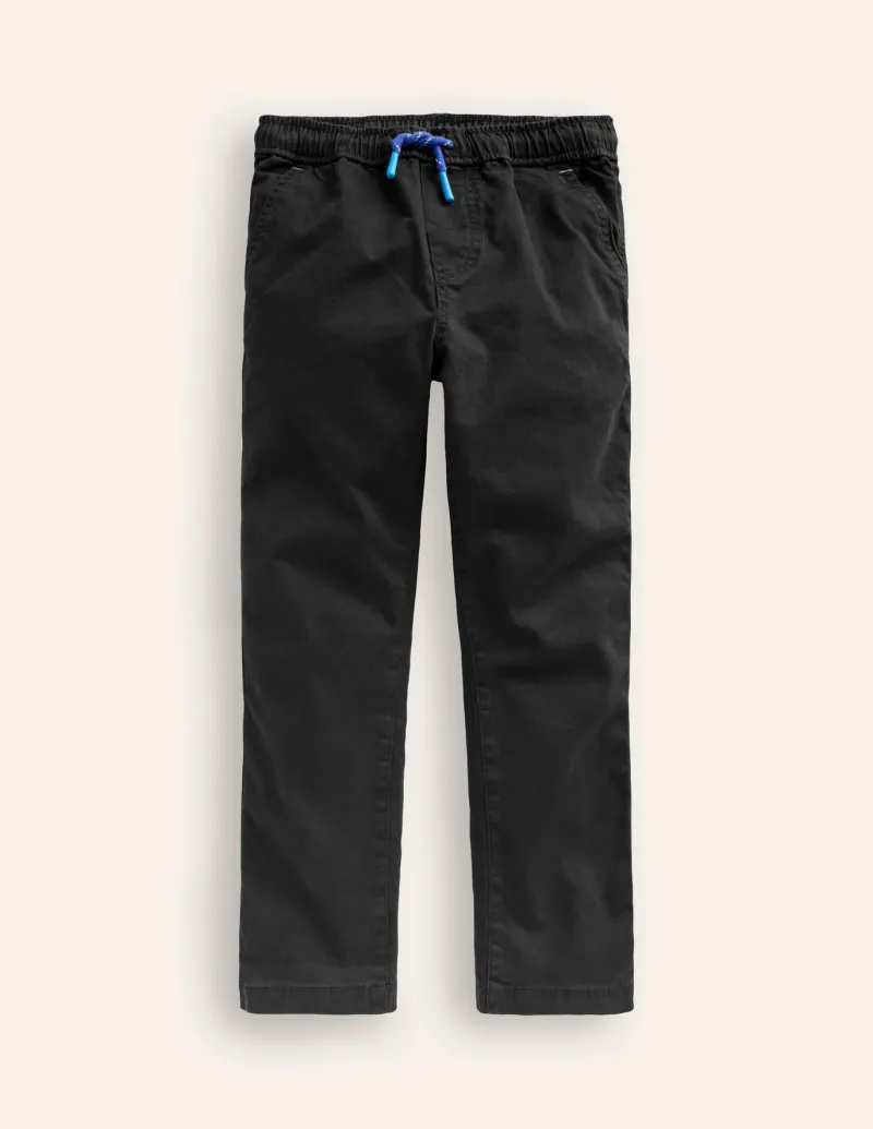 Pants & Jeans-Boden Slim Pull On Trousers- Black