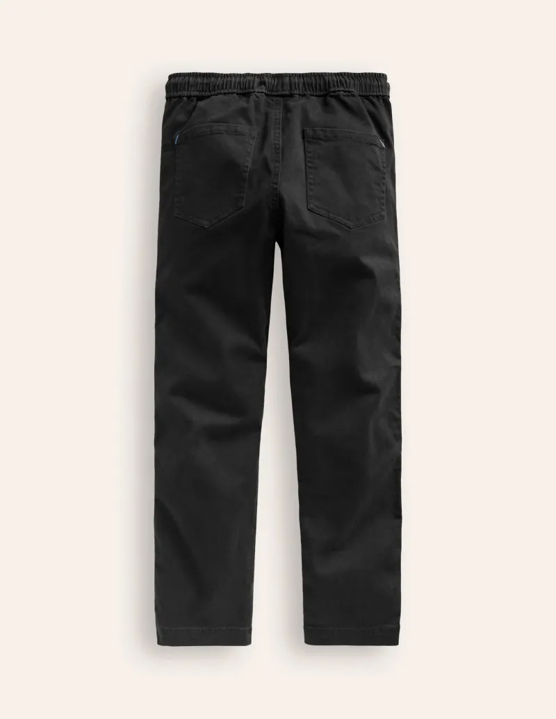 Pants & Jeans-Boden Slim Pull On Trousers- Black