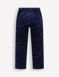 Pants & Jeans-Boden Slim Pull On Trousers-College Navy Cord CollegeNavyCord