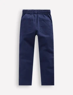 Pants & Jeans-Boden Slim Pull On Trousers-College Navy Twill CollegeNavyTwill