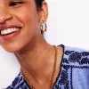Jewelry-Boden Small Hammered Hoop Earrings- Gold