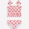 Swimwear & Beachwear-Boden Smocked Tankini Set-Bubblegum Pink Heart Stripe BubblegumPinkHeartStripe
