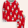 Sleepwear & Pajamas-Boden Snug Glow-In-The-Dark Pajamas-Poppy Red Snow Cones PoppyRedSnowCones