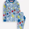 Sleepwear & Pajamas-Boden Snug Glow-In-The-Dark Pajamas-Blue Sport BlueSport