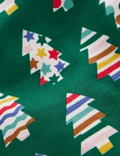 Sleepwear & Pajamas-Boden Snug Glow-In-The-Dark Pajamas-Christmas Trees ChristmasTrees