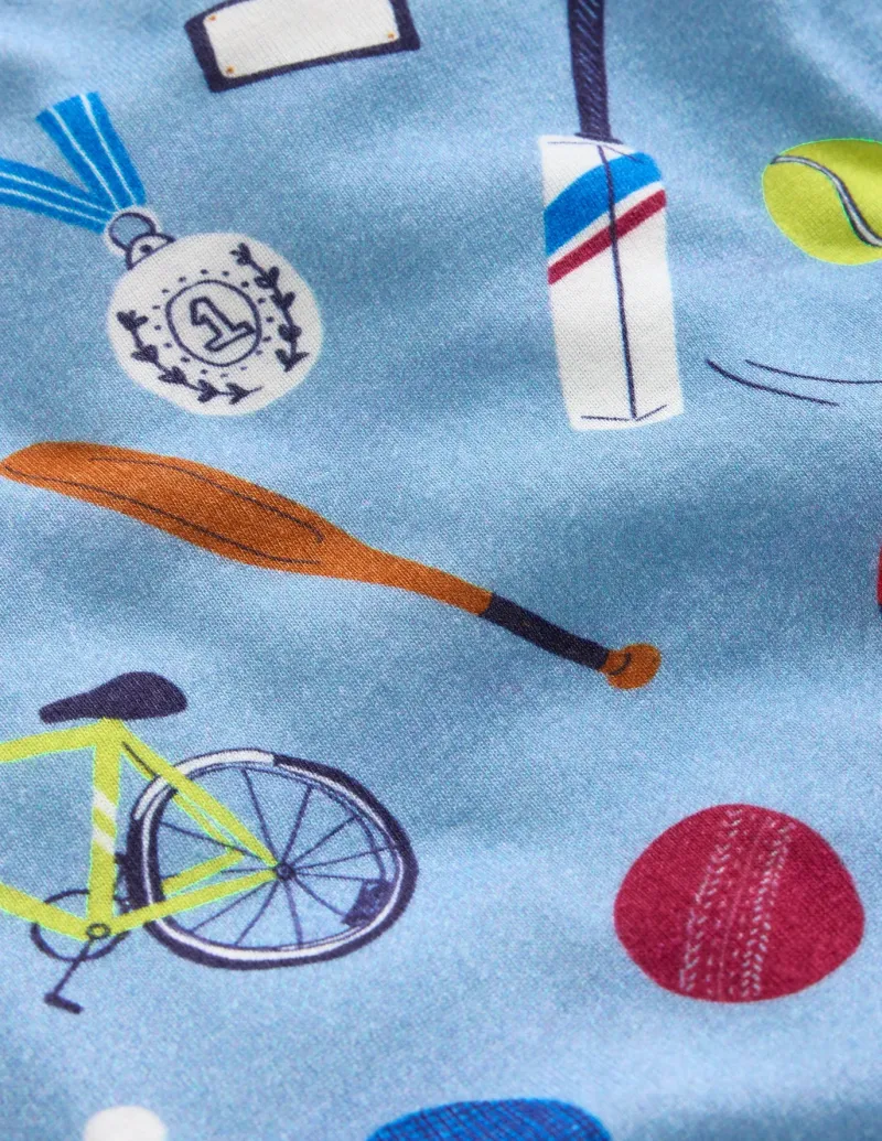 Sleepwear & Pajamas-Boden Snug Glow-In-The-Dark Pajamas-Blue Sport BlueSport