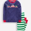 Sleepwear & Pajamas-Boden Snug Long John Pajamas-Christmas Cars ChristmasCars