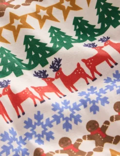 Sleepwear & Pajamas-Boden Snug Long John Pajamas-Gingerbread Fair Isle GingerbreadFairIsle