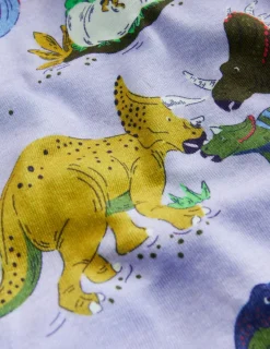 Sleepwear & Pajamas-Boden Snug Long John Pajamas-Lilac Dino Family LilacDinoFamily