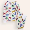 Sleepwear & Pajamas-Boden Snug Long John Pajamas-Park Play Pets ParkPlayPets