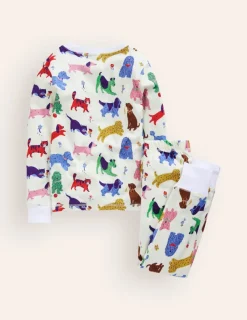 Sleepwear & Pajamas-Boden Snug Long John Pajamas-Park Play Pets ParkPlayPets
