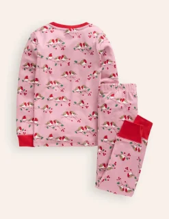 Sleepwear & Pajamas-Boden Snug Long John Pajamas-Rose Robins RoseRobins