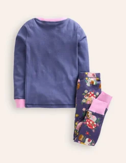 Sleepwear & Pajamas-Boden Snug Long John Pajamas-Vintage Blue Toadstool VintageBlueToadstool