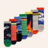 Socks & Underwear | Socks & Tights-Boden Socks 7 Pack-Multi Space MultiSpace