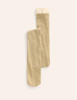 Socks & Tights-Boden Sparkle Tights- Gold