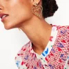 Jewelry-Boden Statement Heart Earrings- Gold