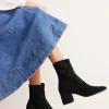 Heels | Boots-Boden Stretch Ankle Boots- Black