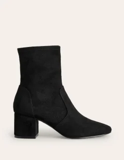 Heels | Boots-Boden Stretch Ankle Boots- Black