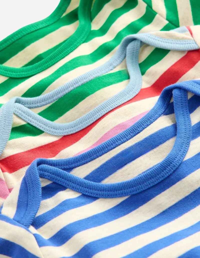 Tops & Bodysuits-Boden Striped 3 Pack Bodies-Oatmeal Multi Stripe OatmealMultiStripe
