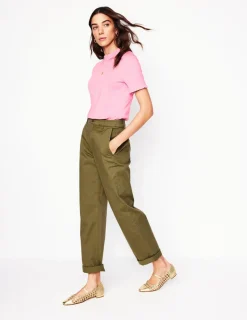 Nightwear & Lougewear | T-Shirts & Tanks-Boden Supersoft Frill Detail T-shirt-Soft Lavender SoftLavender