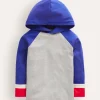 Tops, T-Shirts & Polos | Sweatshirts & Hoodies-Boden Supersoft Hooded Raglan-Grey Marl GreyMarl