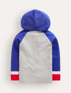 Tops, T-Shirts & Polos | Sweatshirts & Hoodies-Boden Supersoft Hooded Raglan-Grey Marl GreyMarl