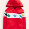 Tops, T-Shirts & Polos | Sweatshirts & Hoodies-Boden Supersoft Hooded Raglan-Poppy Red PoppyRed