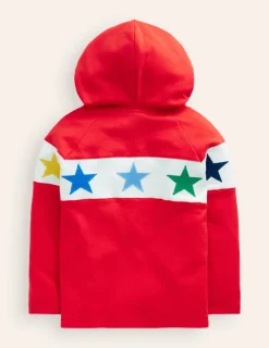 Tops, T-Shirts & Polos | Sweatshirts & Hoodies-Boden Supersoft Hooded Raglan-Poppy Red PoppyRed