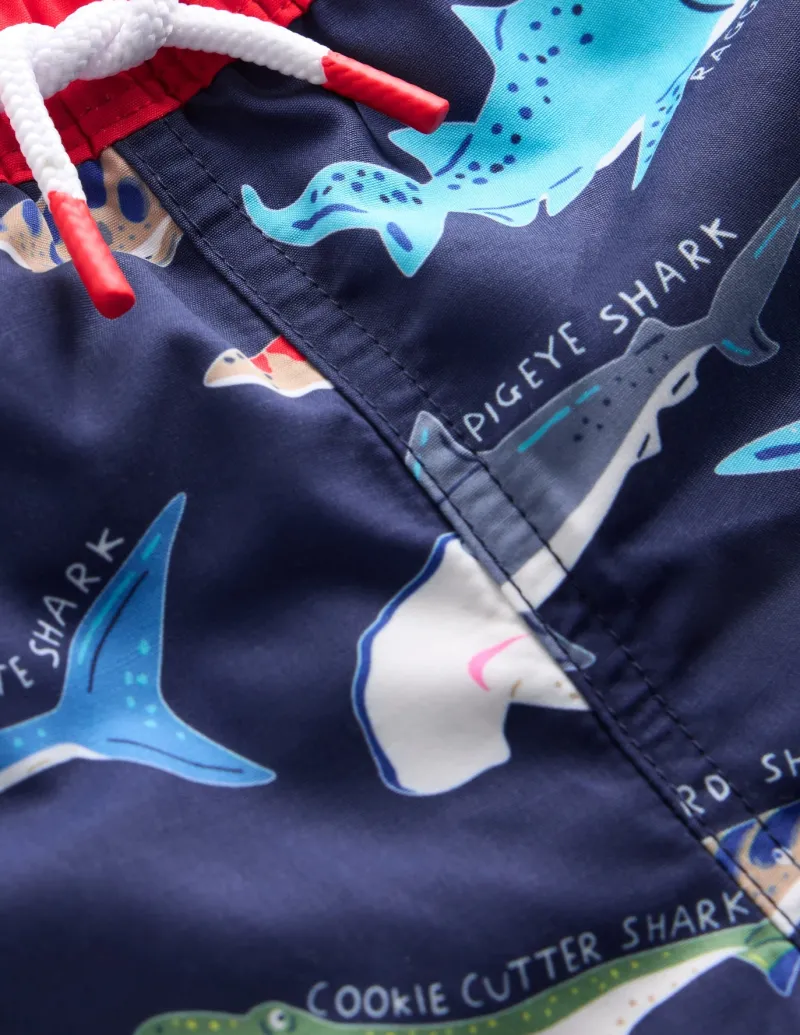 Swimwear & Beachwear-Boden Swim Shorts-College Navy Sharks CollegeNavySharks