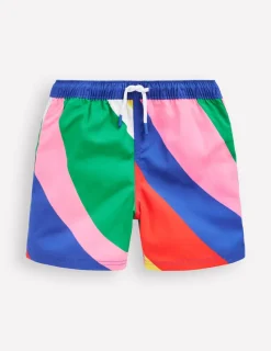 Swimwear & Beachwear-Boden Swim Shorts-Multi Rainbow Swirl MultiRainbowSwirl