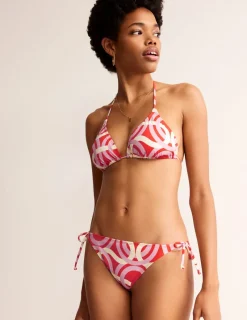 Swimwear-Boden Symi String Bikini Bottoms-Fiesta, Geo Whirl Fiesta,GeoWhirl