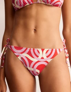 Swimwear-Boden Symi String Bikini Bottoms-Fiesta, Geo Whirl Fiesta,GeoWhirl