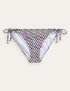 Swimwear-Boden Symi String Bikini Bottoms-Dark Burgundy, Reverie DarkBurgundy,Reverie