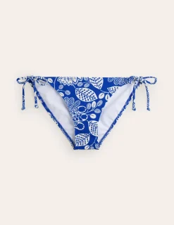 Swimwear-Boden Symi String Bikini Bottoms-Surf The Web, Gardenia Swirl SurfTheWeb,GardeniaSwirl