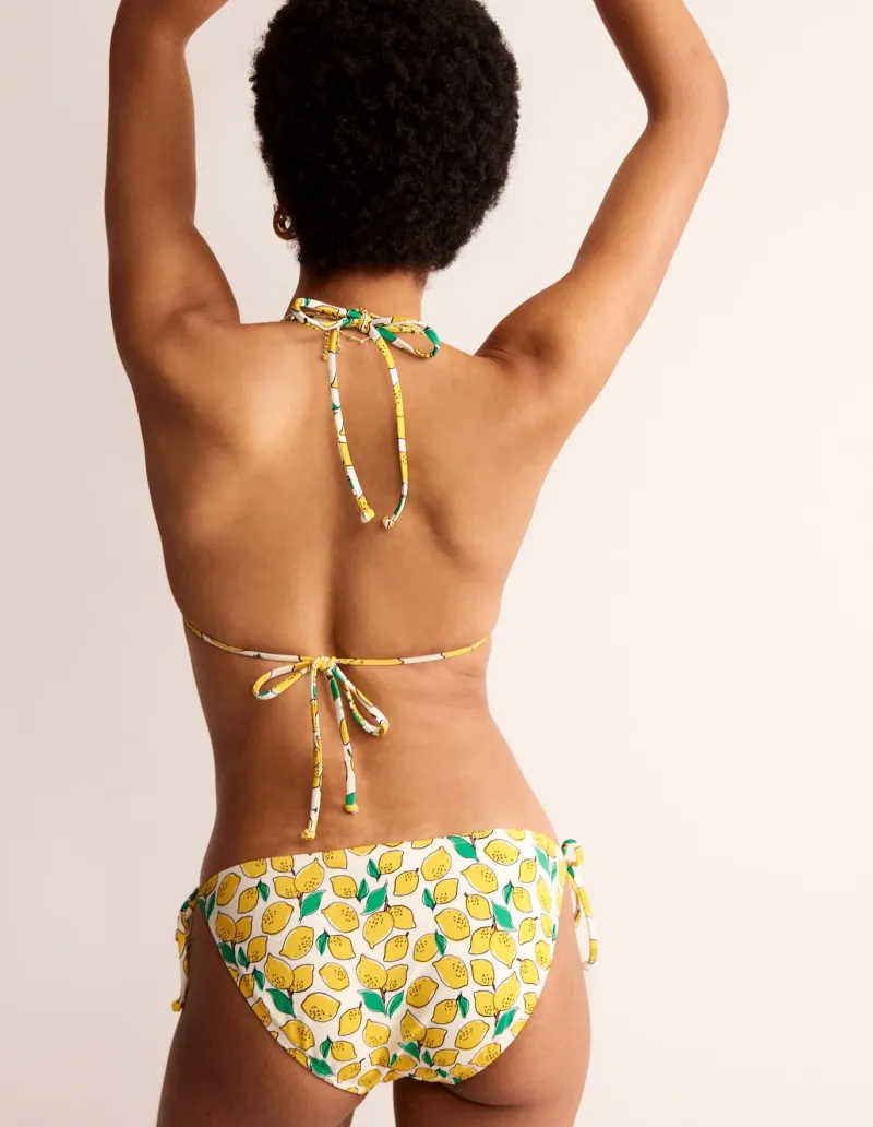 Swimwear-Boden Symi String Bikini Top-Ivory, Lemons Ivory,Lemons