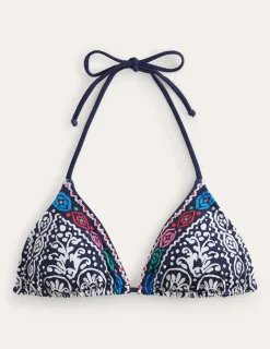 Swimwear-Boden Symi String Bikini Top-Midnight, Kurbits Floral Midnight,KurbitsFloral