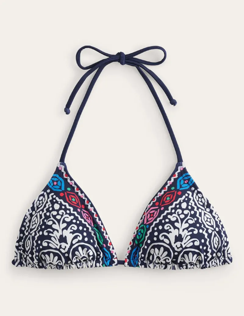 Swimwear-Boden Symi String Bikini Top-Midnight, Kurbits Floral Midnight,KurbitsFloral