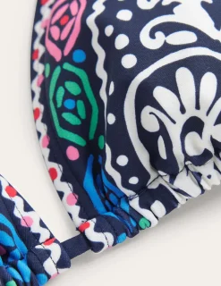 Swimwear-Boden Symi String Bikini Top-Midnight, Kurbits Floral Midnight,KurbitsFloral
