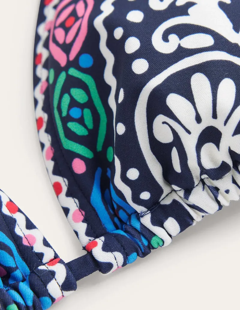 Swimwear-Boden Symi String Bikini Top-Midnight, Kurbits Floral Midnight,KurbitsFloral