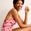 Swimwear-Boden Symi String Swimsuit-Fiesta, Geo Whirl Fiesta,GeoWhirl