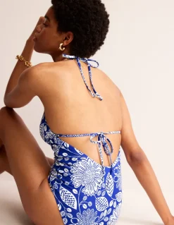Swimwear-Boden Symi String Swimsuit-Surf The Web, Gardenia Swirl SurfTheWeb,GardeniaSwirl