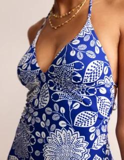 Swimwear-Boden Symi String Swimsuit-Surf The Web, Gardenia Swirl SurfTheWeb,GardeniaSwirl