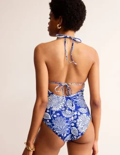 Swimwear-Boden Symi String Swimsuit-Surf The Web, Gardenia Swirl SurfTheWeb,GardeniaSwirl