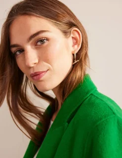Jewelry-Boden T-Bar Hoop Earrings- Gold