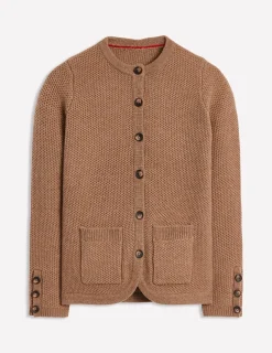 Sweaters & Cardigans-Boden Textured Stitch Cardigan-Praline Brown PralineBrown